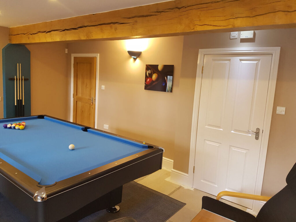 Newly painted games room, Derby