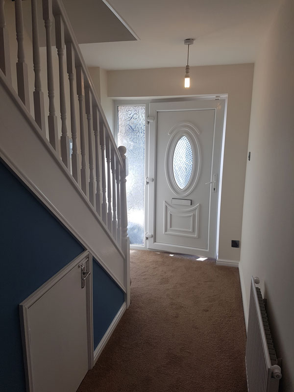 Painted hallway and stairs, Derby