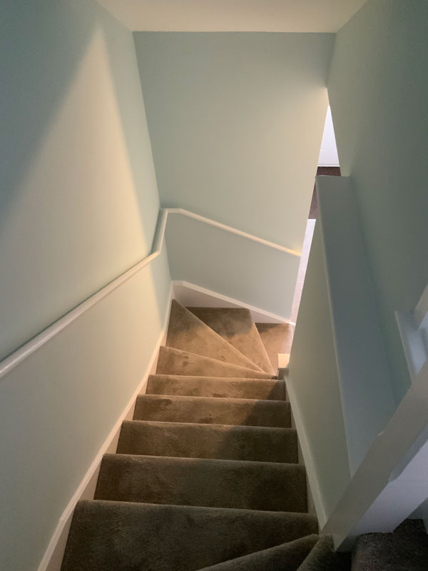Mickleover, Derby staircase decorating after