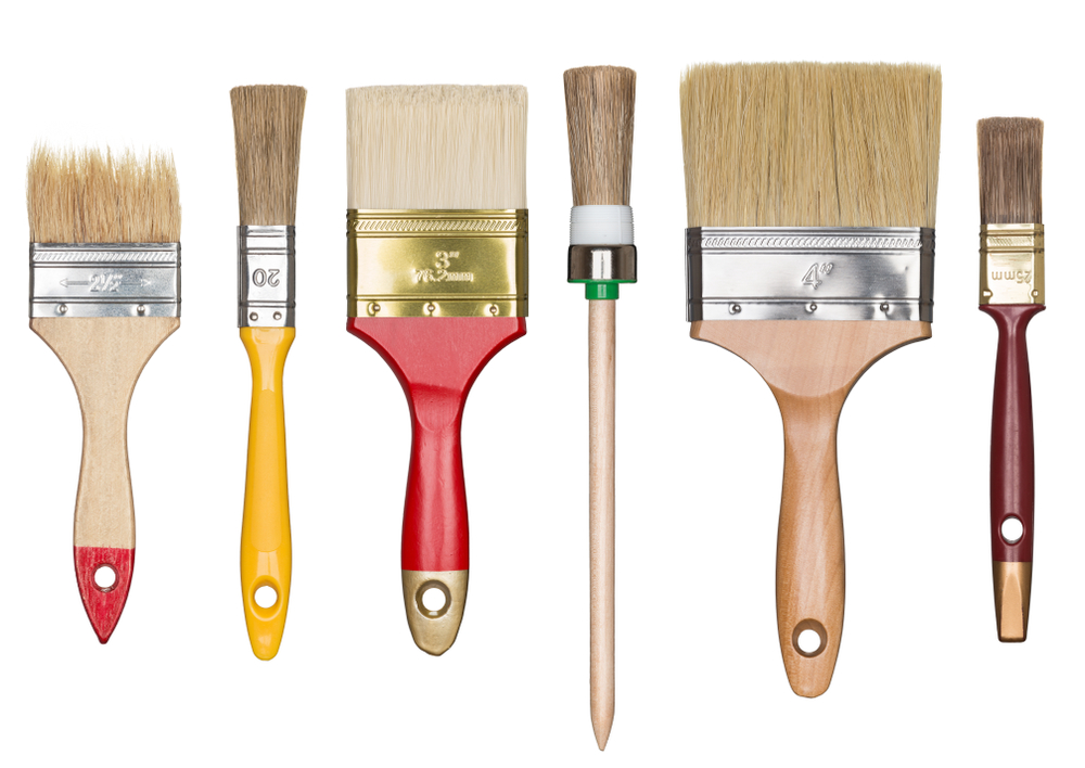 Paintbrushes for decorating